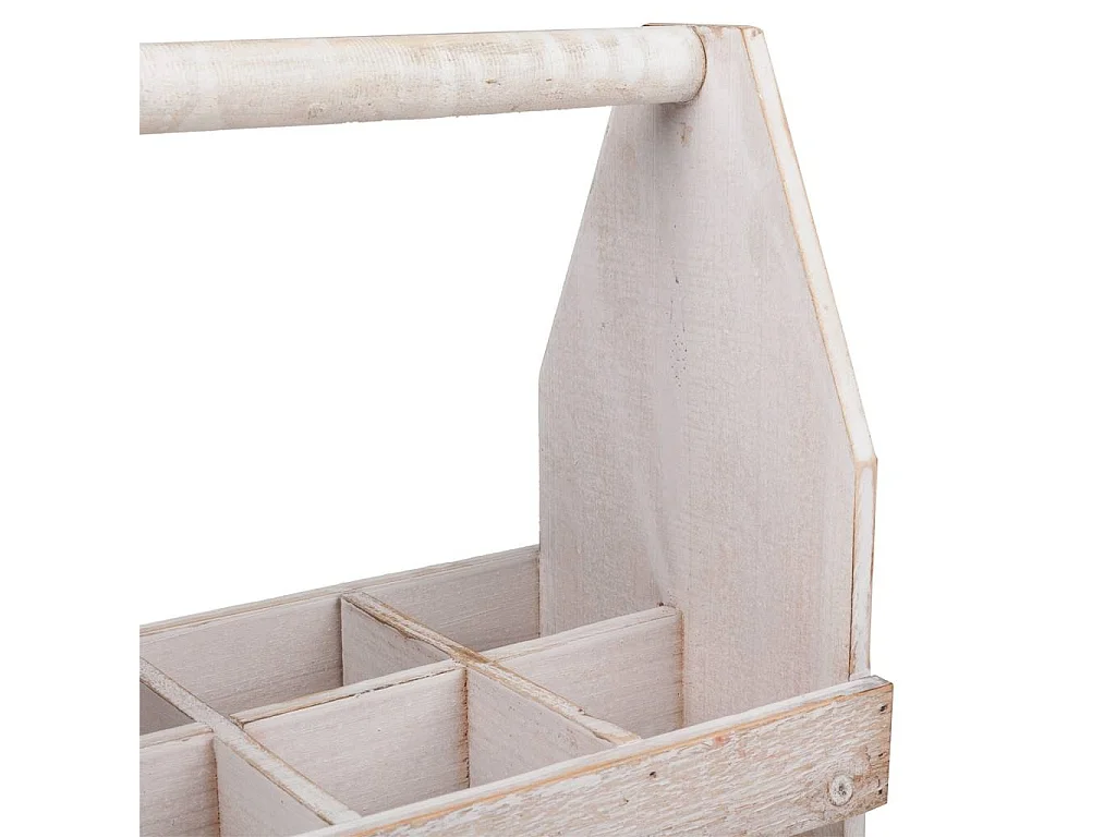 Braunes Weinregal aus Holz, 37x19x33h cm