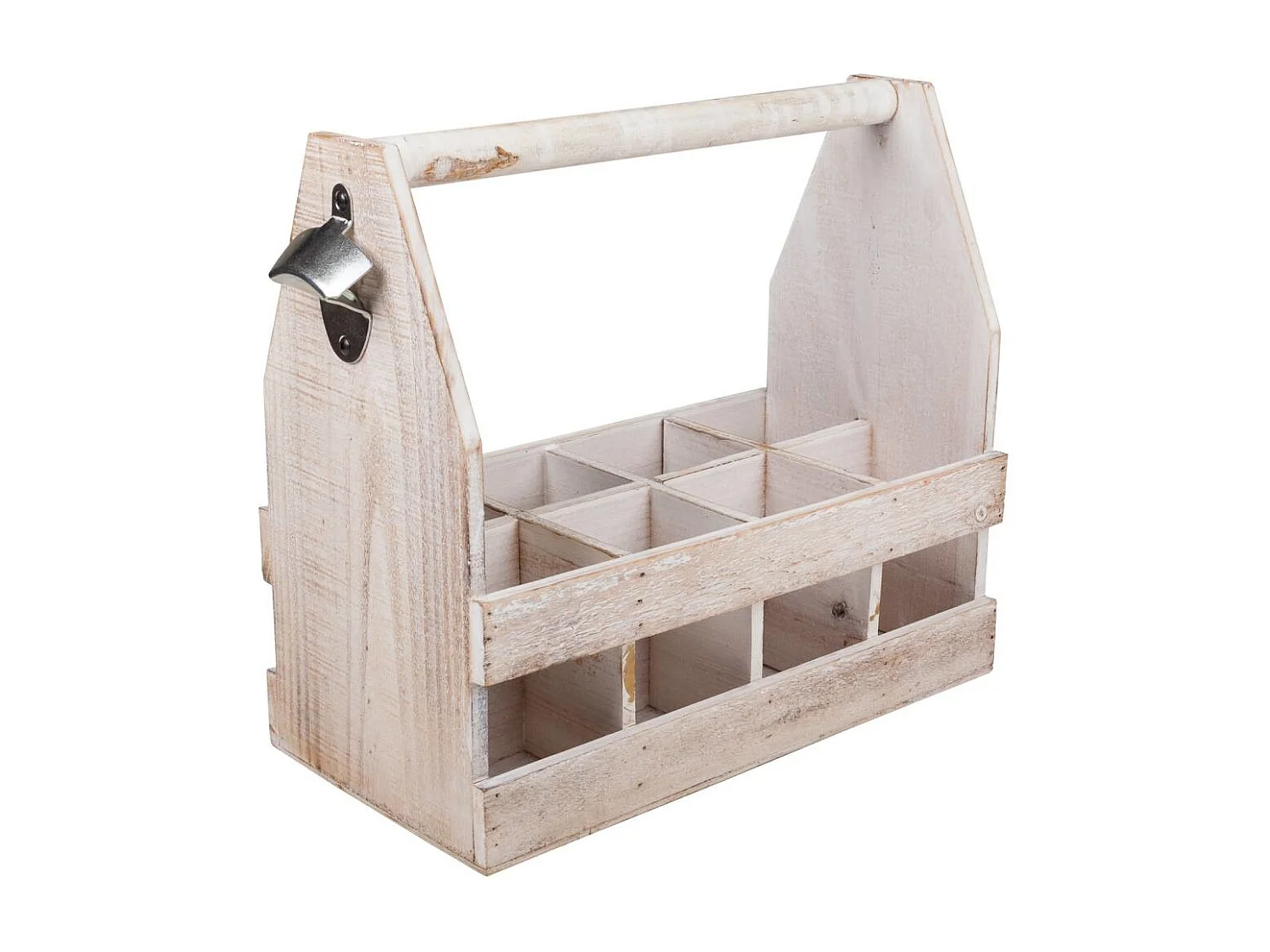 Braunes Weinregal aus Holz, 37x19x33h cm