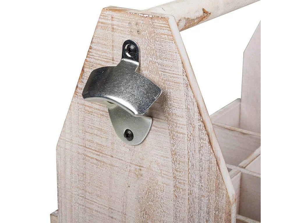 Braunes Weinregal aus Holz, 37x19x33h cm