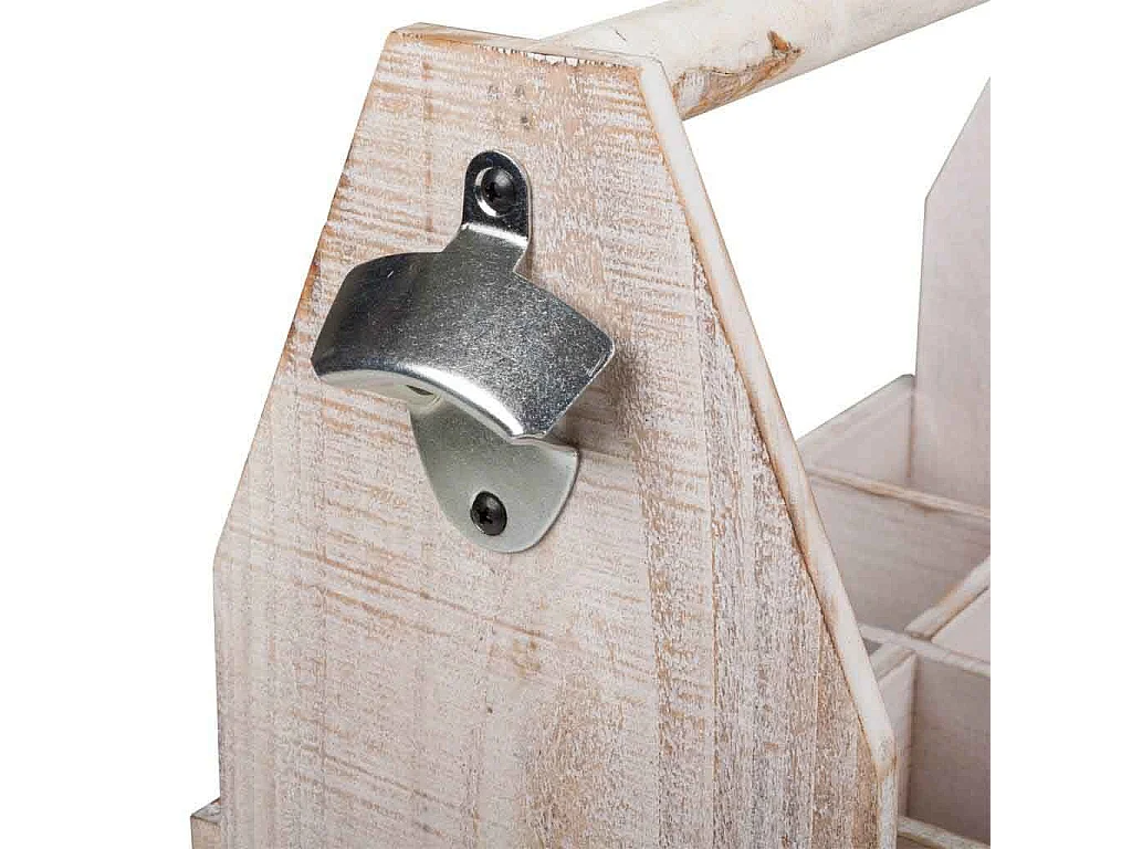 Casier à bouteilles en bois marron 37x19x33h