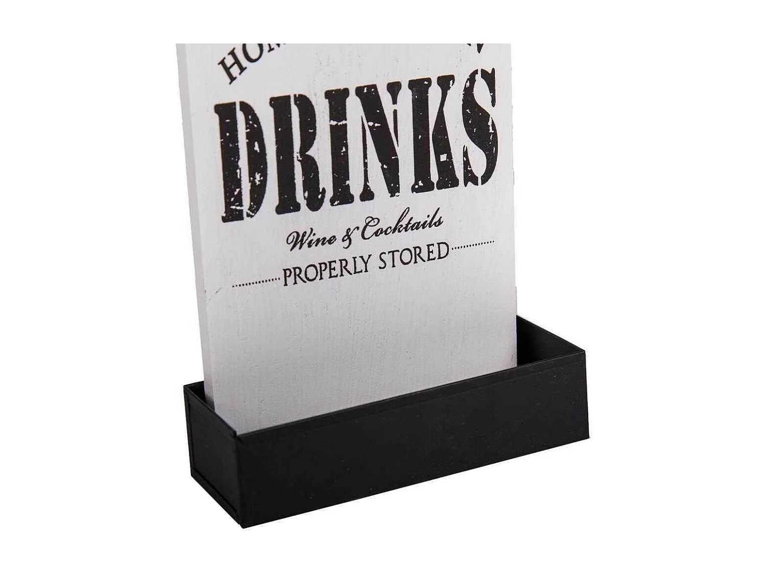 Apribottiglie in legno laccato bianco 30x12x4,5h