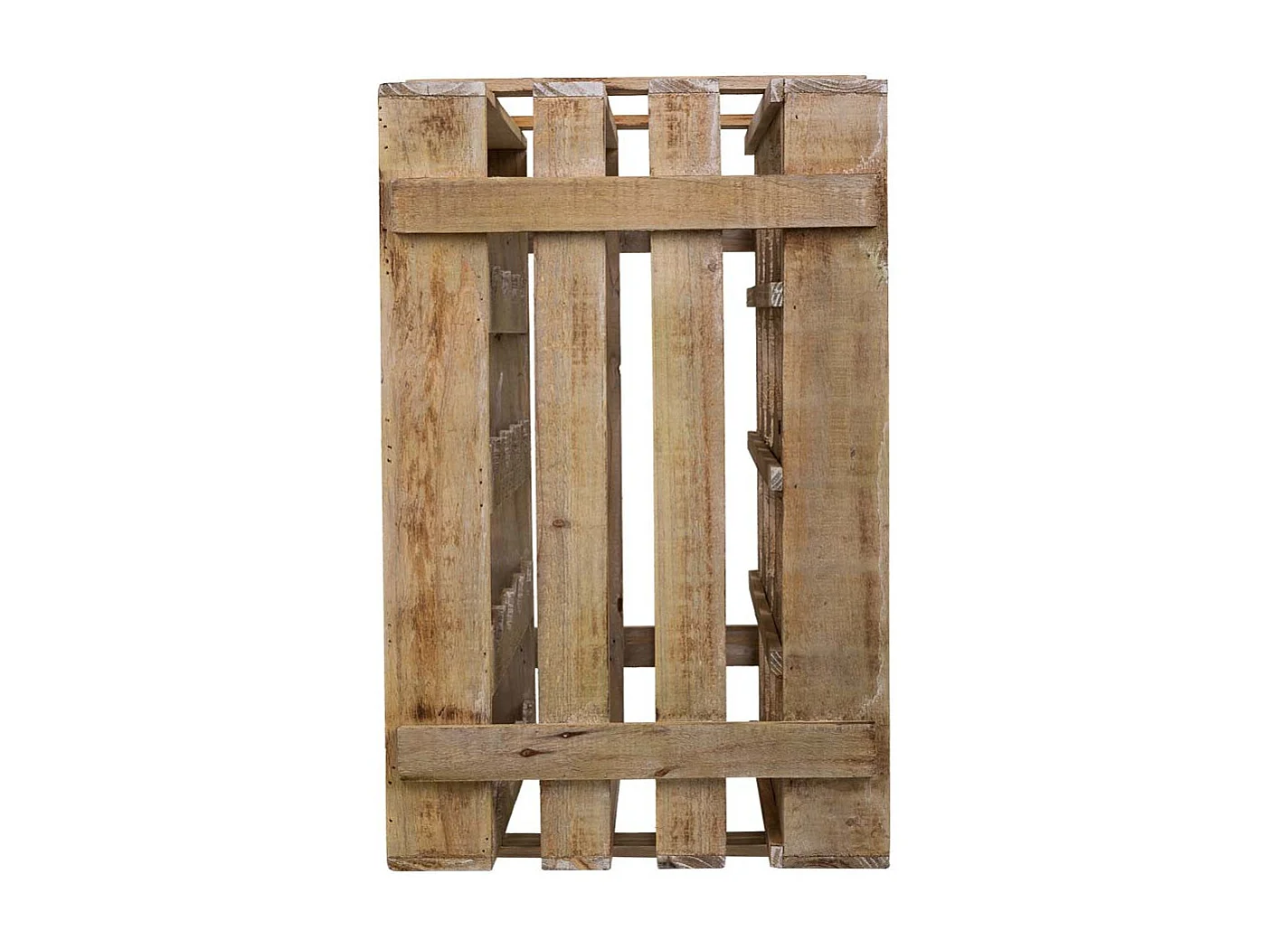 Cajón botellero de madera marrón 41x32x55