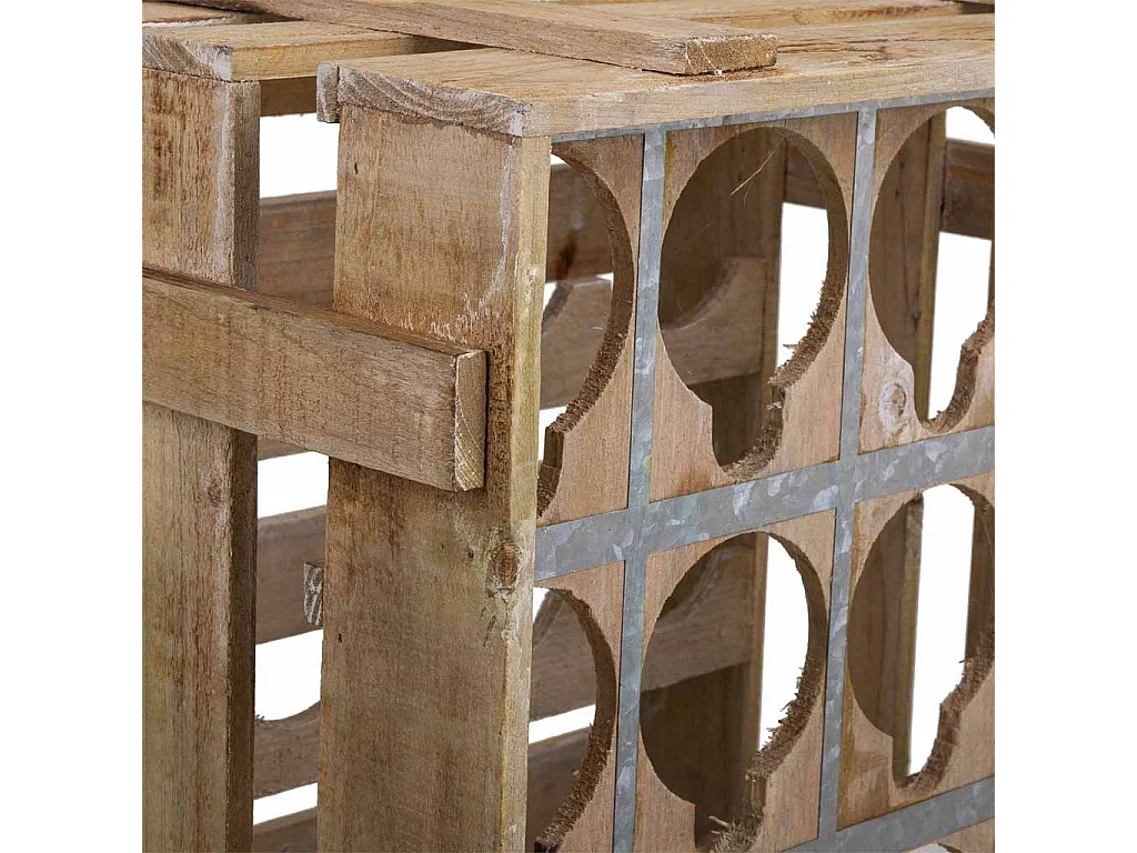 Cajón botellero de madera marrón 41x32x55