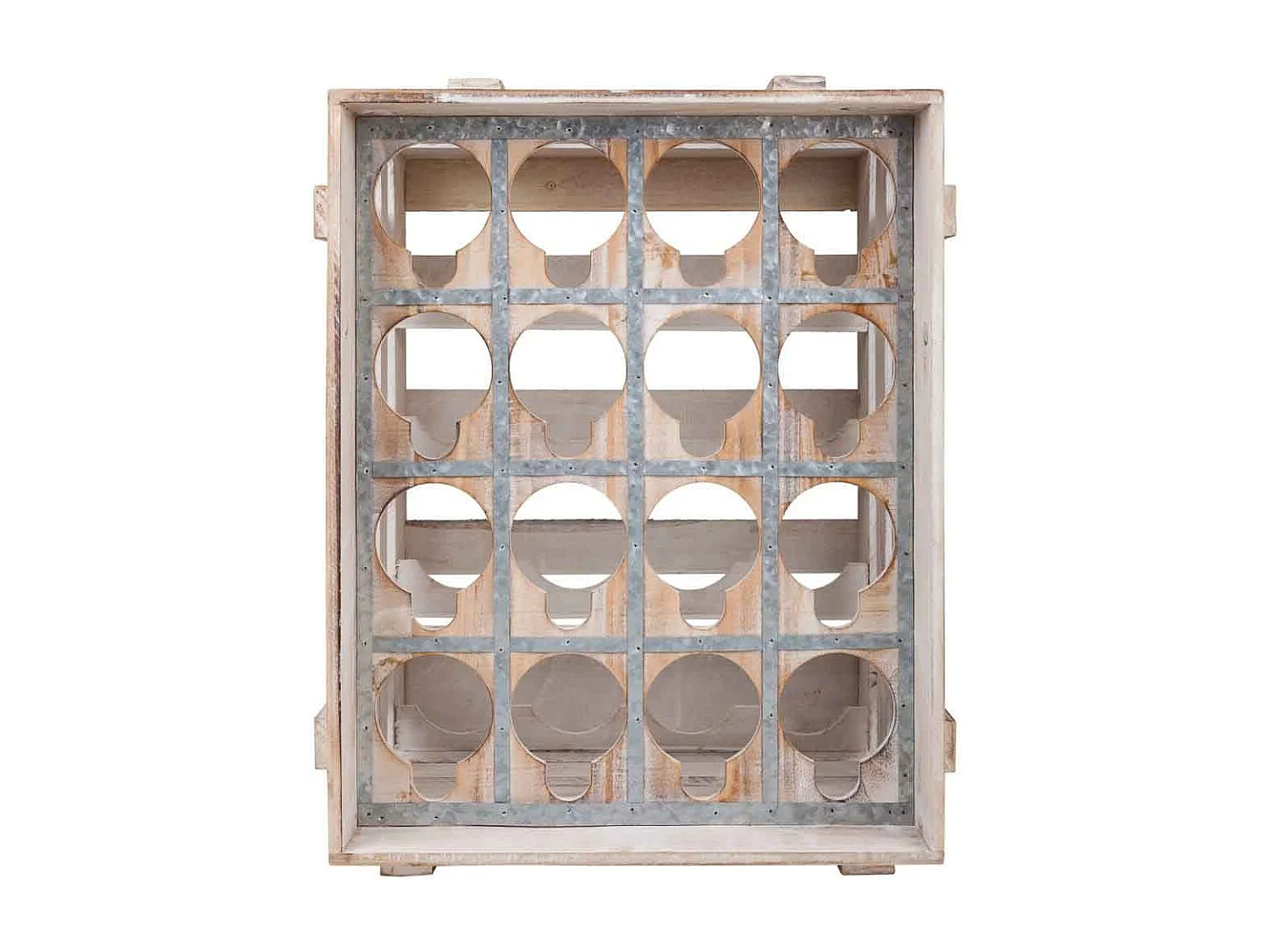 Tiroir casier à bouteilles en bois marron 41x32x55h