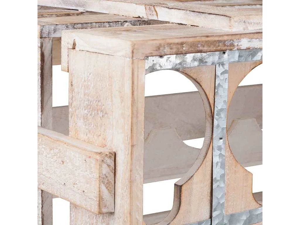 Tiroir casier à bouteilles en bois marron 41x32x55h