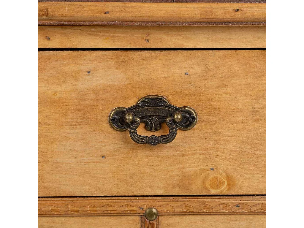 Mueble botellero de madera marrón 63x31x69,5