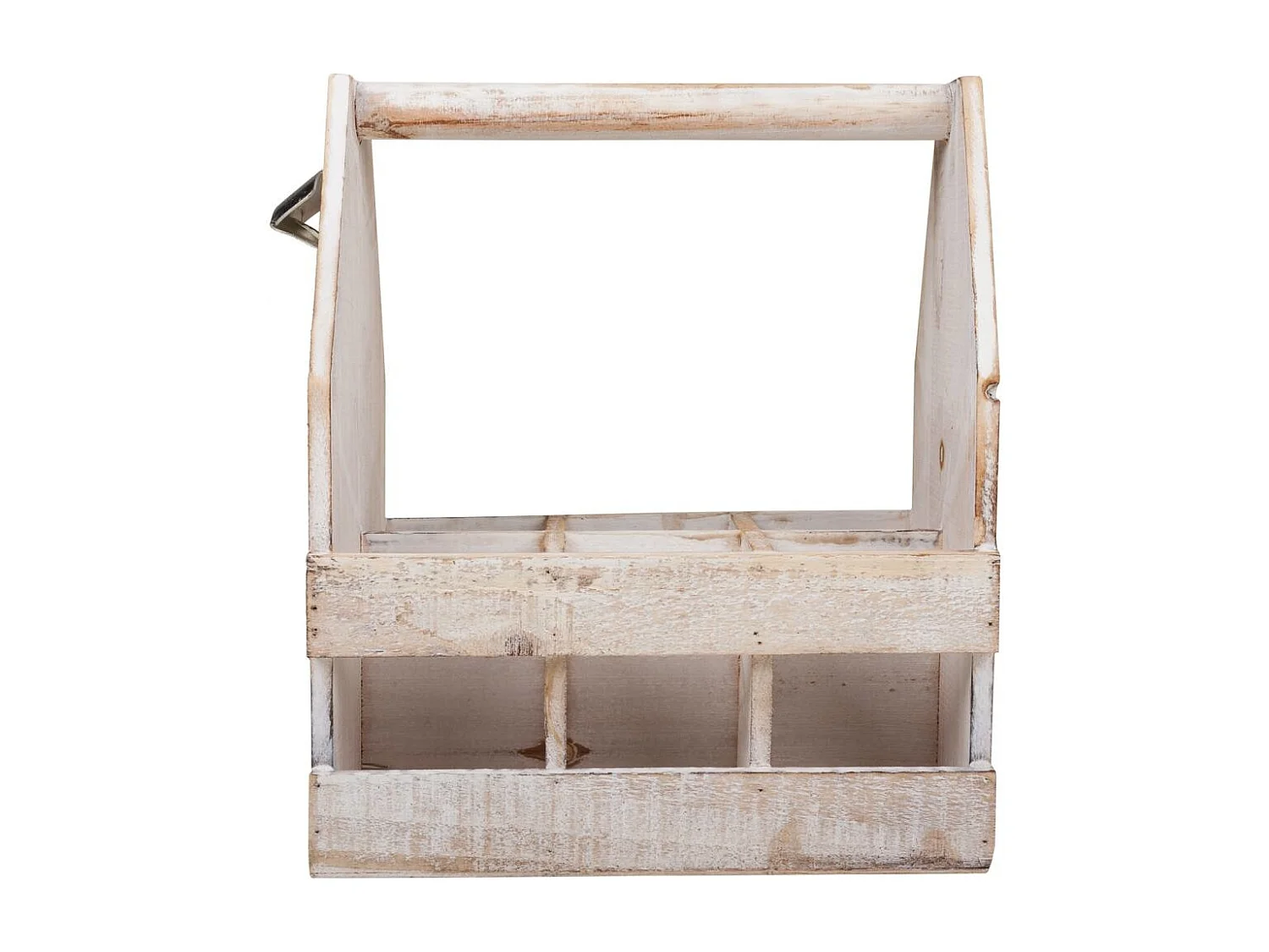 Braunes Weinregal aus Holz, 27x19x33h cm