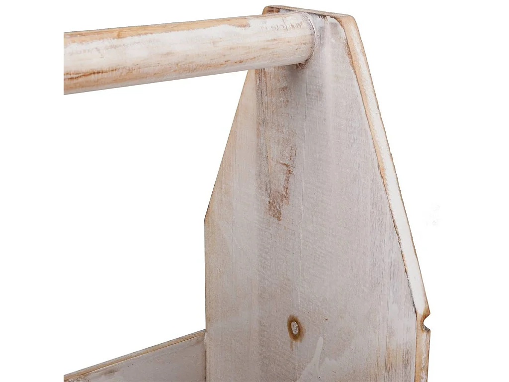 Braunes Weinregal aus Holz, 27x19x33h cm