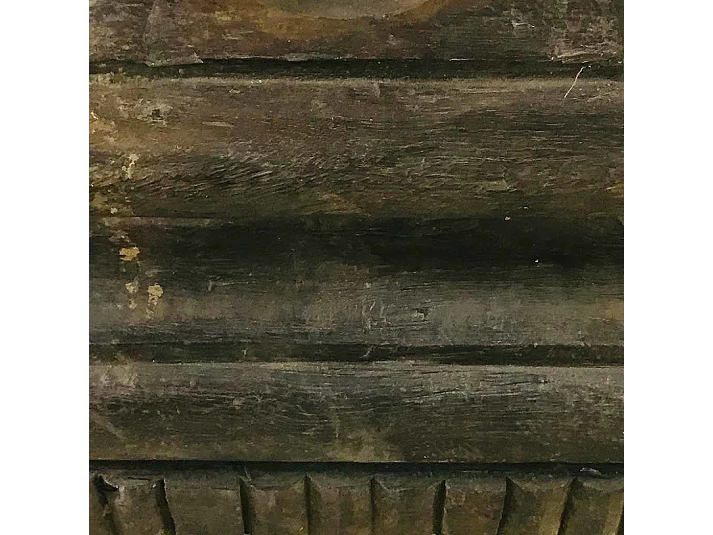 Castiçal de madeira 27x20x22