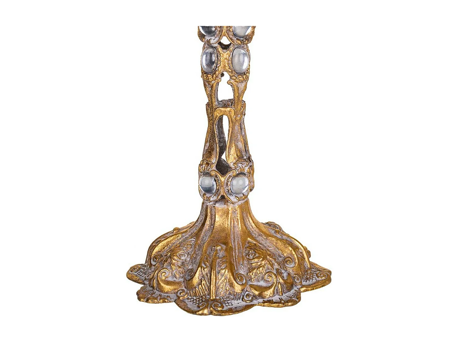 Goldener Kerzenständer 17x17x25,5h cm