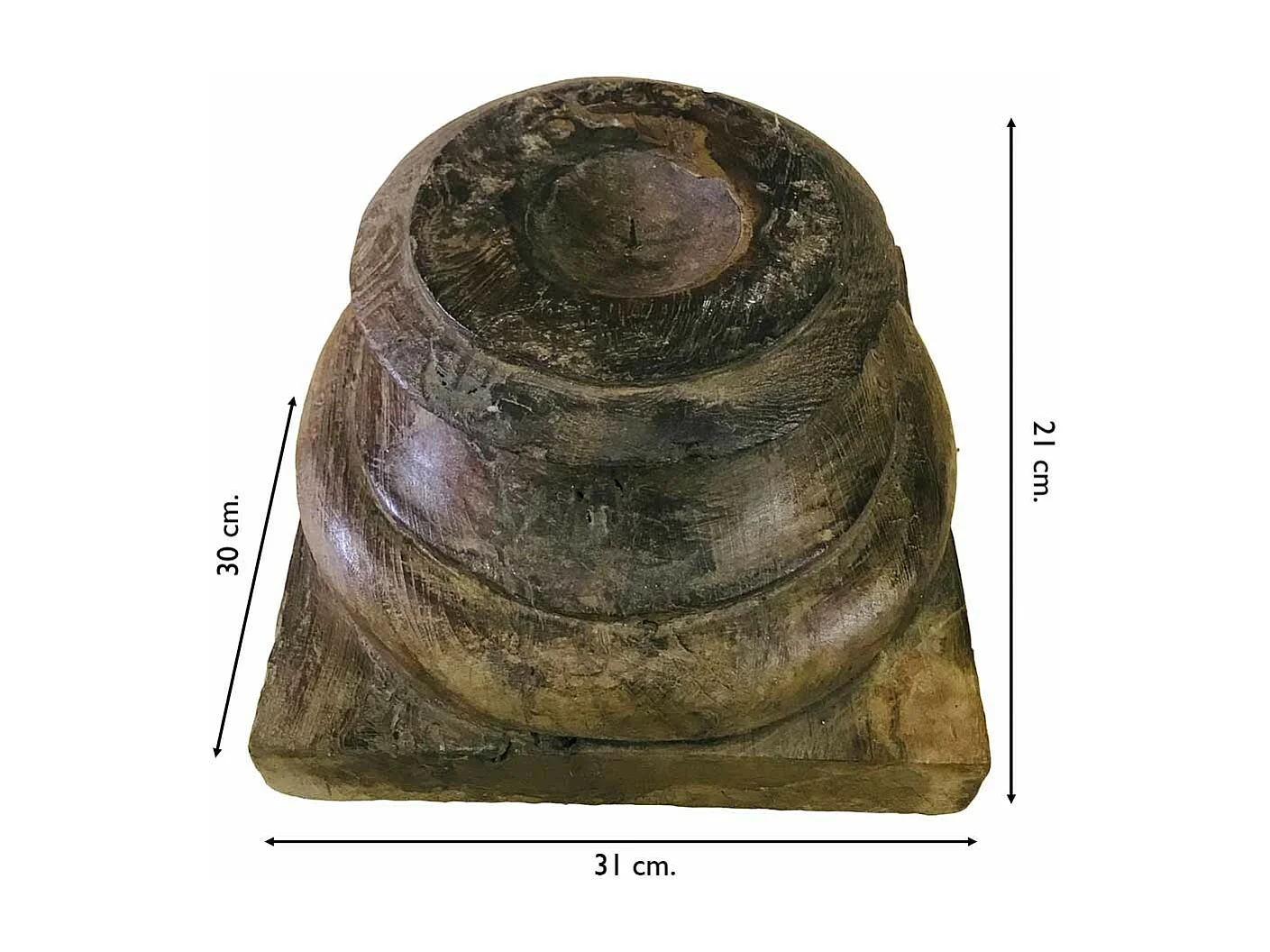 KerzenstÃ¤nder aus Holz 31x30x21h cm