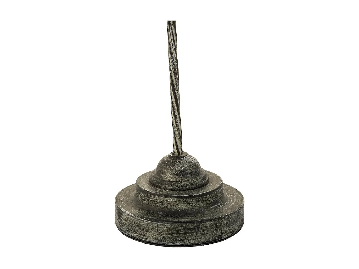 Castiçal de metal marrom 13x13x51,5