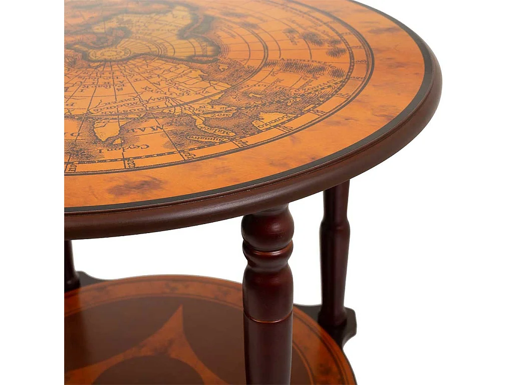 Beistelltisch aus rotem Holz, 60x60x49h cm