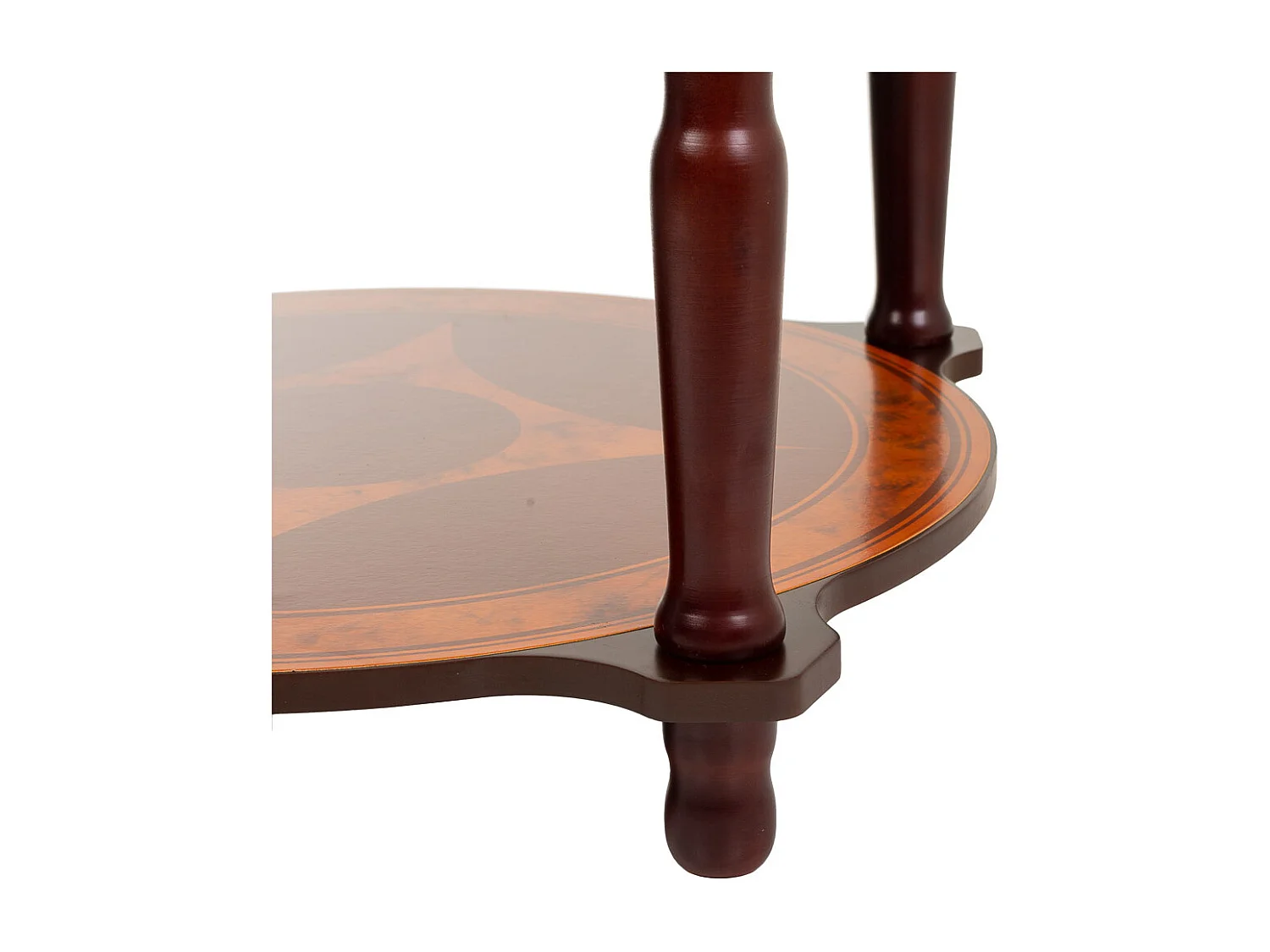 Beistelltisch aus rotem Holz, 60x60x49h cm