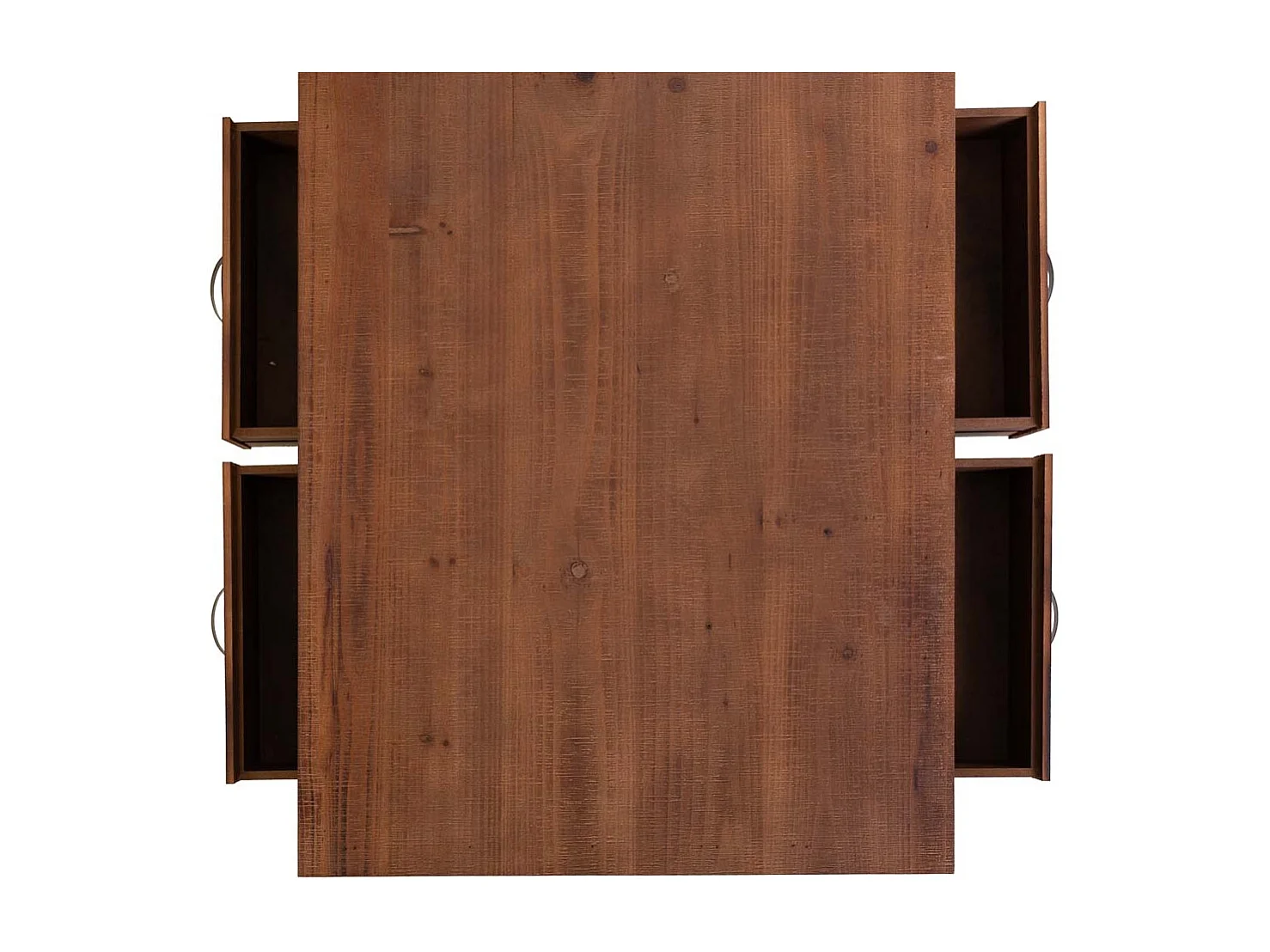 Tavolino in legno marrone 120x66x48h