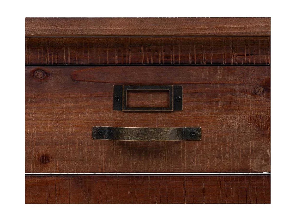 Brauner Couchtisch aus Holz 120x66x48h cm