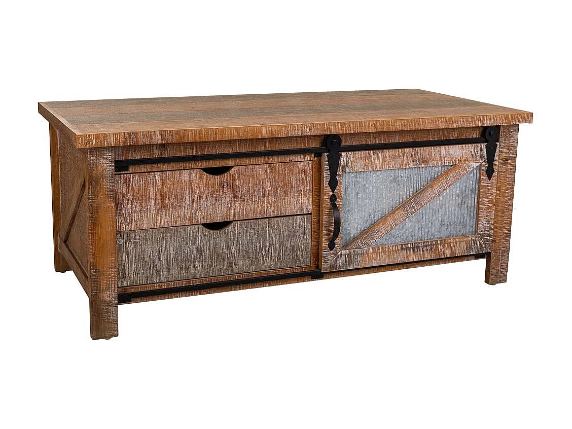 Mesa de centro marrom 120x60x48