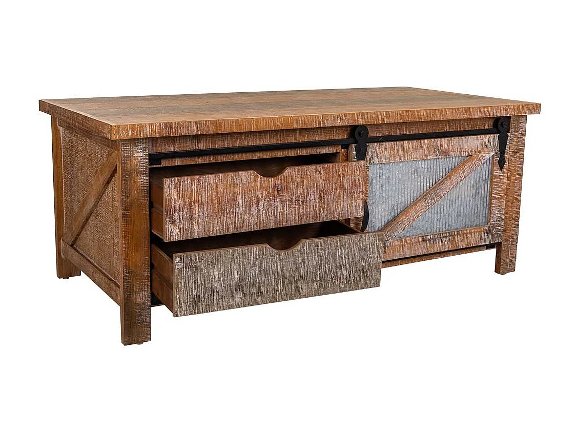 Mesa de centro marrom 120x60x48