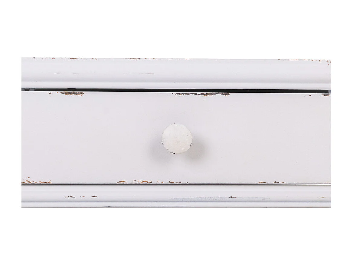 Mesa de centro de metal branco 120x60x53