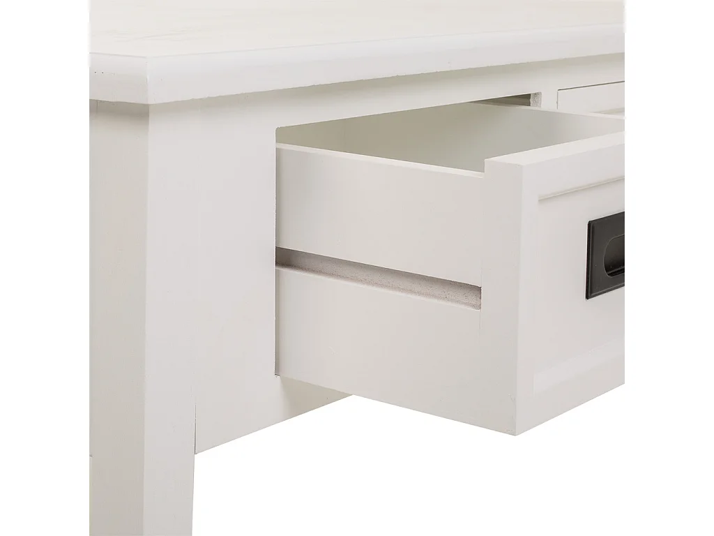 Weißer Couchtisch aus Holz 80x80x50h cm