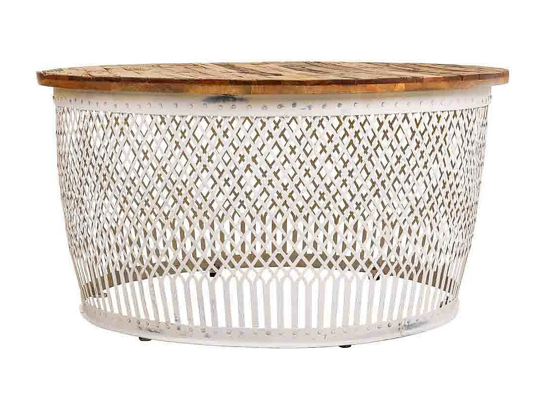 Mesa de centro de madeira marrom d91x48