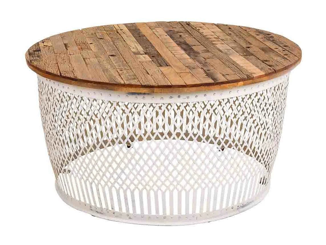 Mesa de centro de madeira marrom d91x48