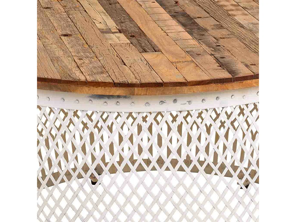 Mesa de centro de madeira marrom d91x48