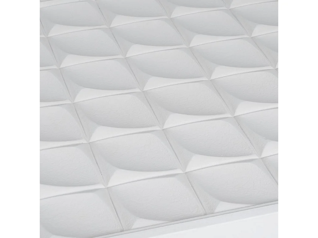 Mesa auxiliar de madera lacado blanco 125x65x48