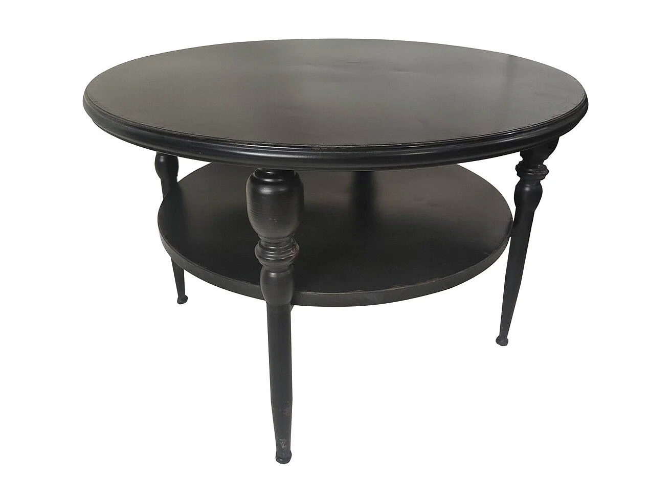 Mesa lateral de metal preto 70x70x45