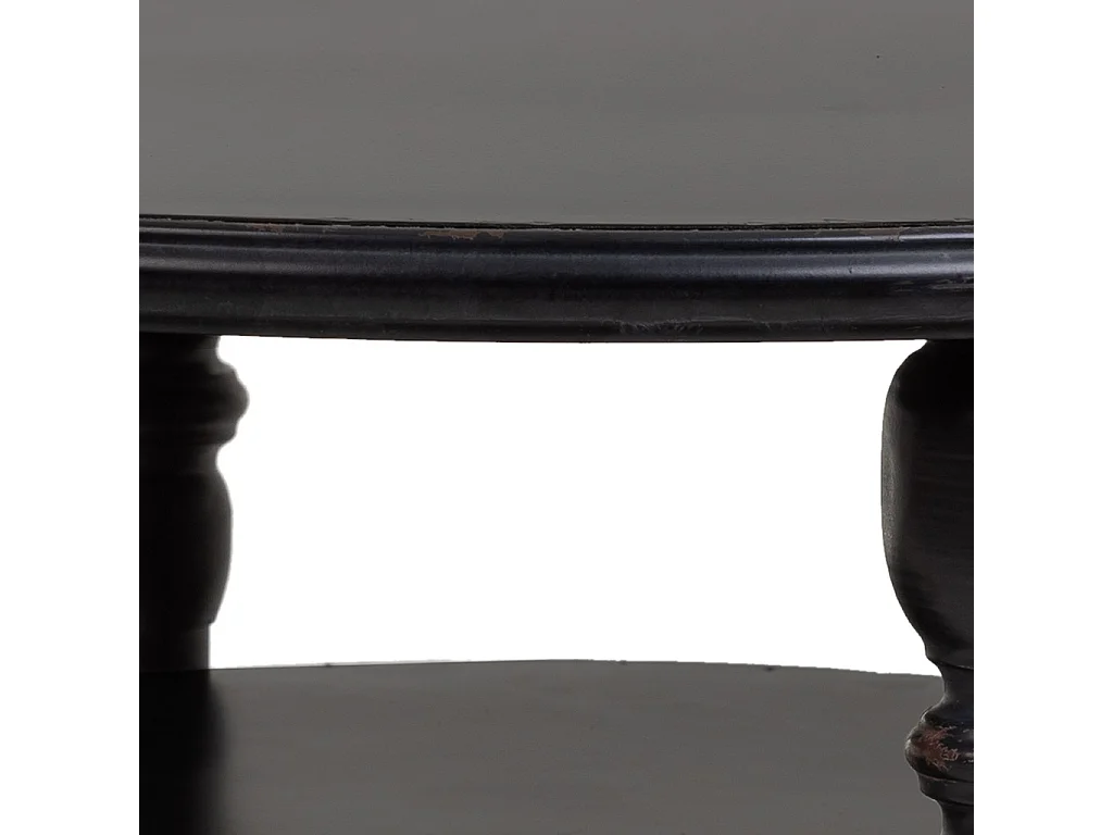 Mesa lateral de metal preto 70x70x45