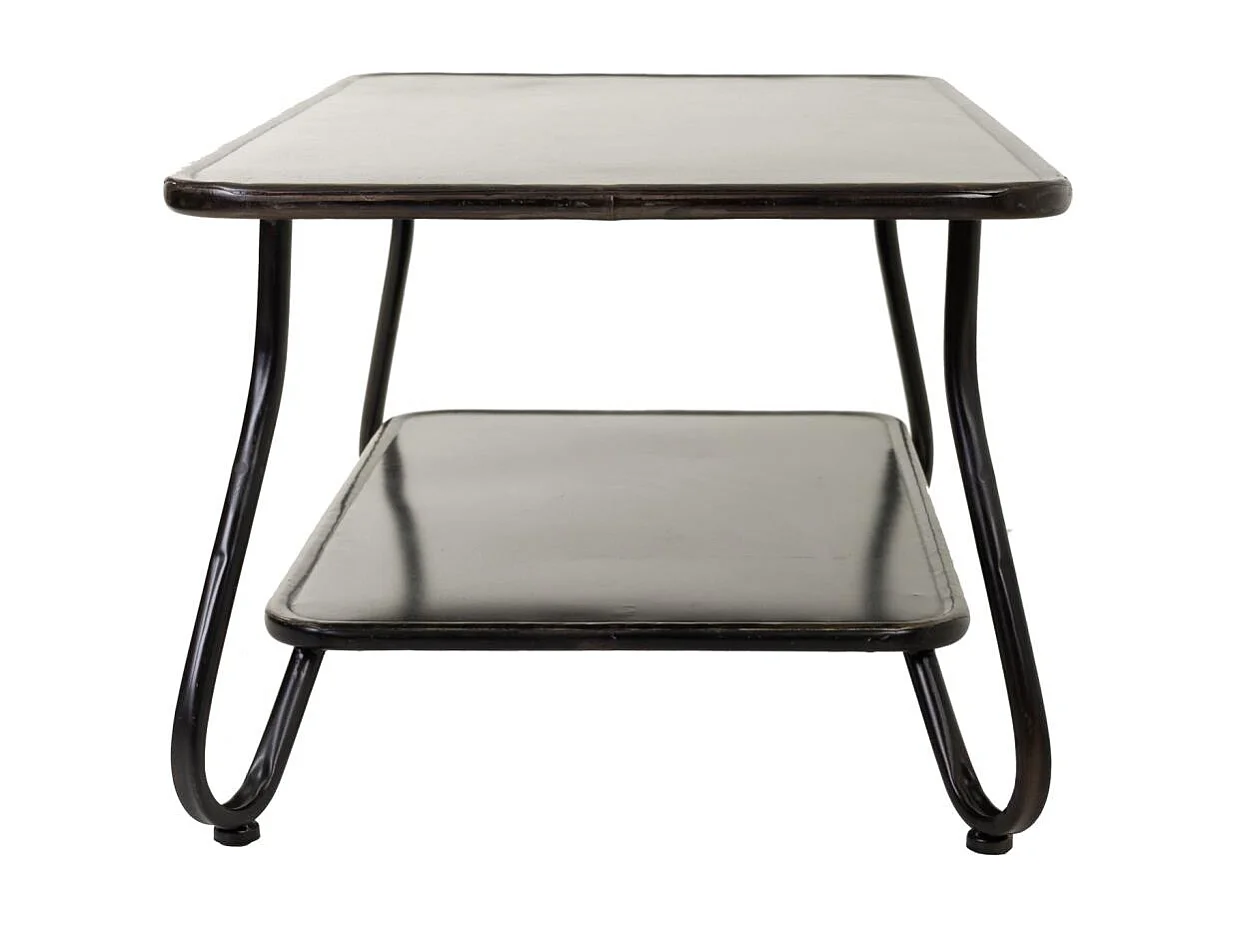 Mesa lateral de metal preto 120x60x46,5