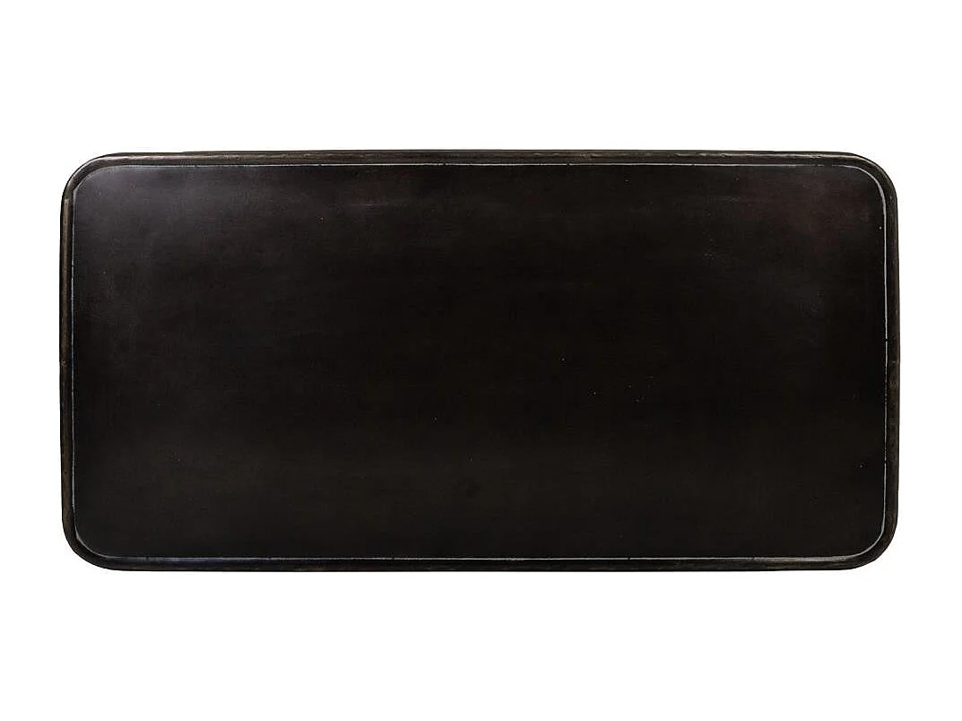 Mesa lateral de metal preto 120x60x46,5