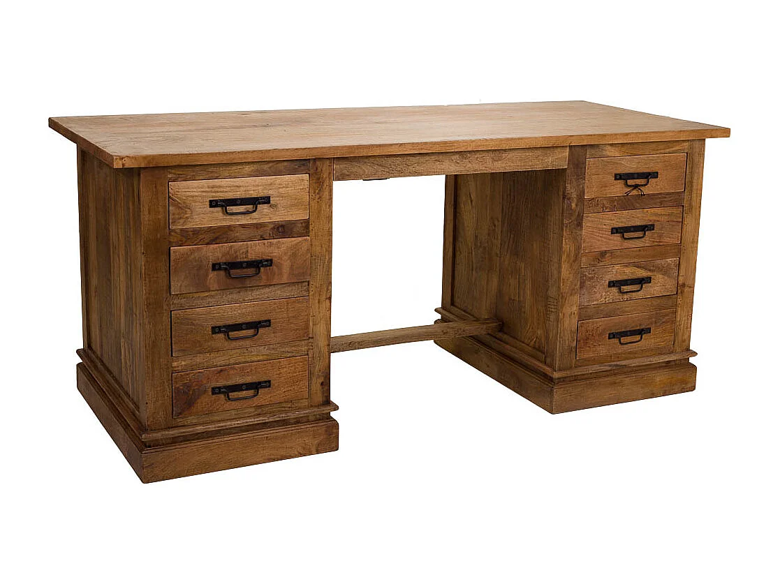 Bureau en bois marron 180x75x80h