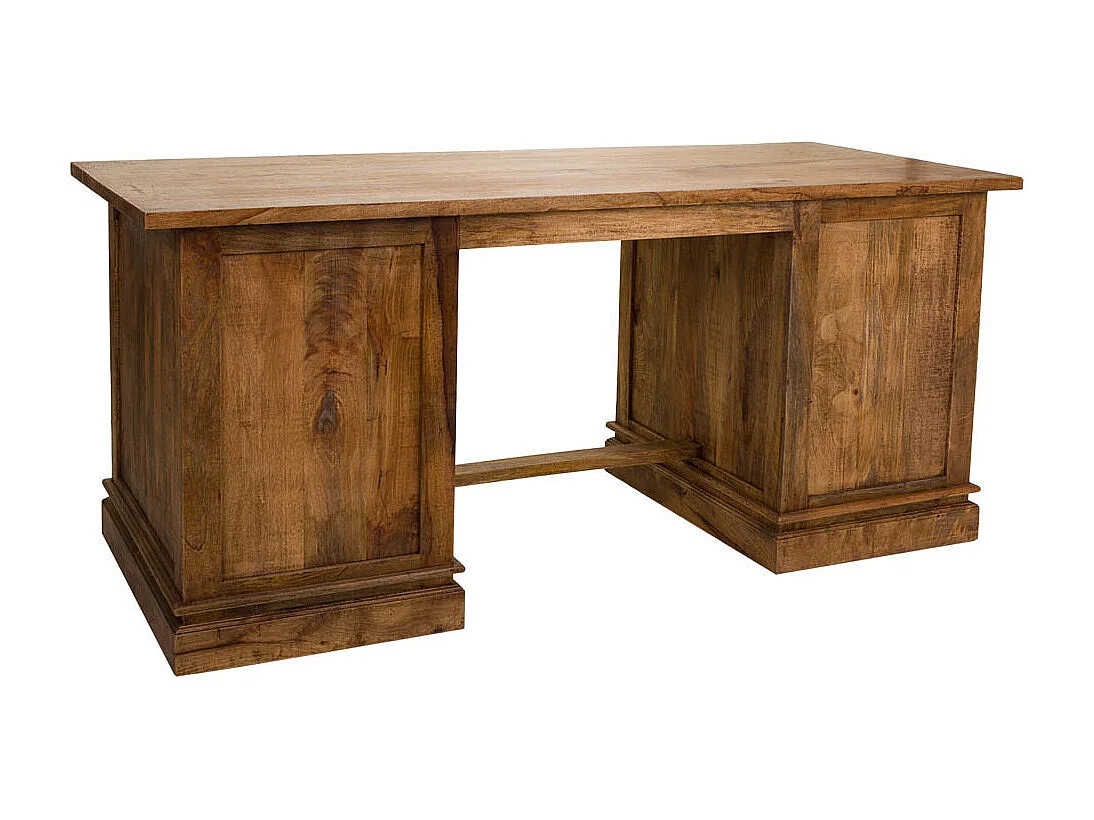 Bureau en bois marron 180x75x80h