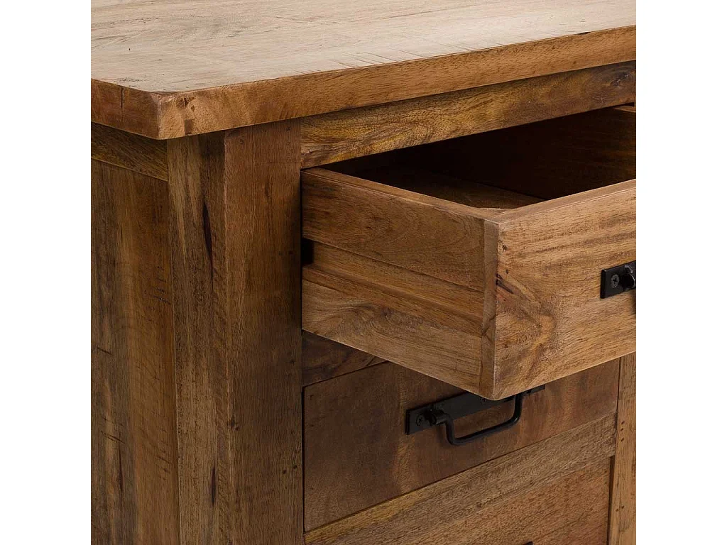 Escritorio de madera marrón 180x75x80