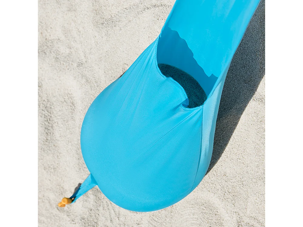 SoBuy OZT02-HB Tente de Plage Portable, Abris de Plage Lycra Polyester Anti UV UPF30, Parasol de Plage Turquoise