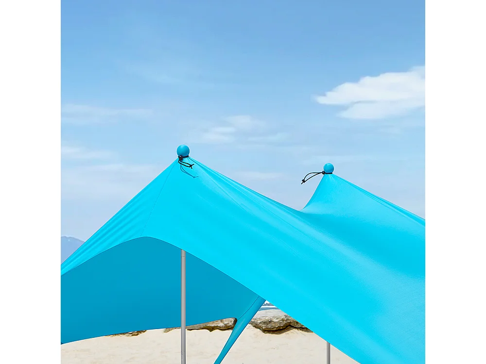 Tienda de Playa Lycra Carpas para Playa con Anclas de Bolsa de Arena para Picnic en la Playa Pesca Camping 300 x 300 x 200 cm OZT01-HB SoBuy ES