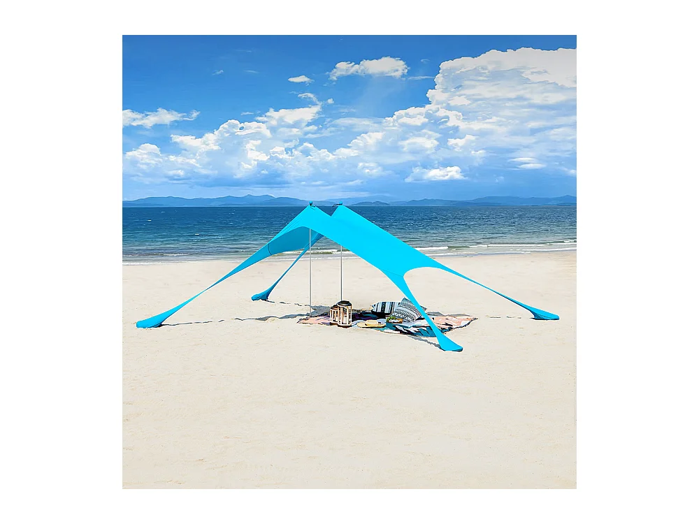 SoBuy OZT01-HB Strand Schuilplaatsen Lycra Polyester Anti UV UPF 30, Draagbare Strandtent, Strandparasol, Strandluifel met Draagtas