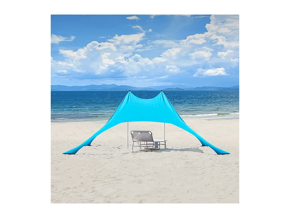 SoBuy OZT01-HB Strand Schuilplaatsen Lycra Polyester Anti UV UPF 30, Draagbare Strandtent, Strandparasol, Strandluifel met Draagtas