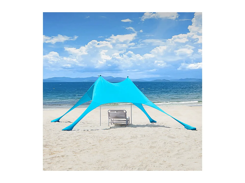 SoBuy OZT01-HB Strand Schuilplaatsen Lycra Polyester Anti UV UPF 30, Draagbare Strandtent, Strandparasol, Strandluifel met Draagtas