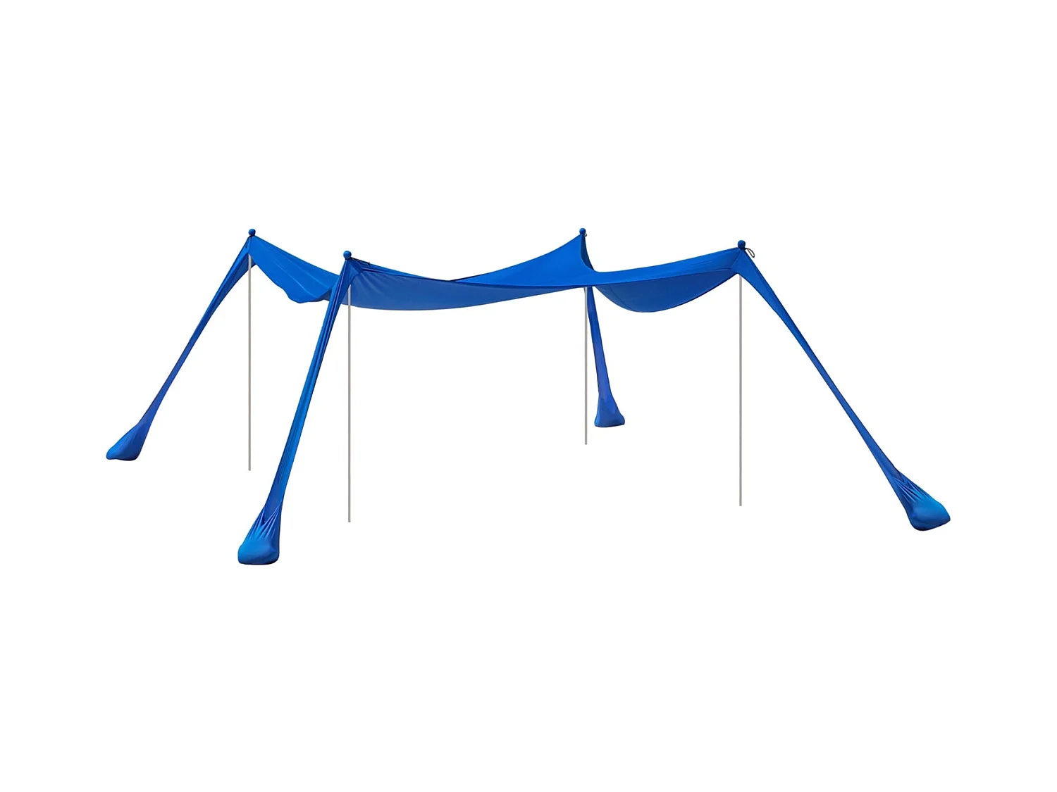 SoBuy OZT02-DB Tente de Plage Portable, Abris de Plage Lycra Polyester Anti UV UPF30, Parasol de Plage Bleu Royal