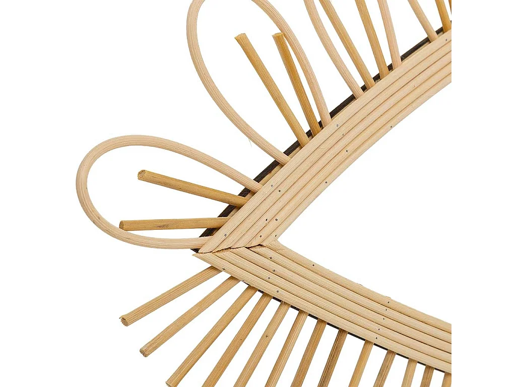 Espejo de ratán marrón 66x35x1.5