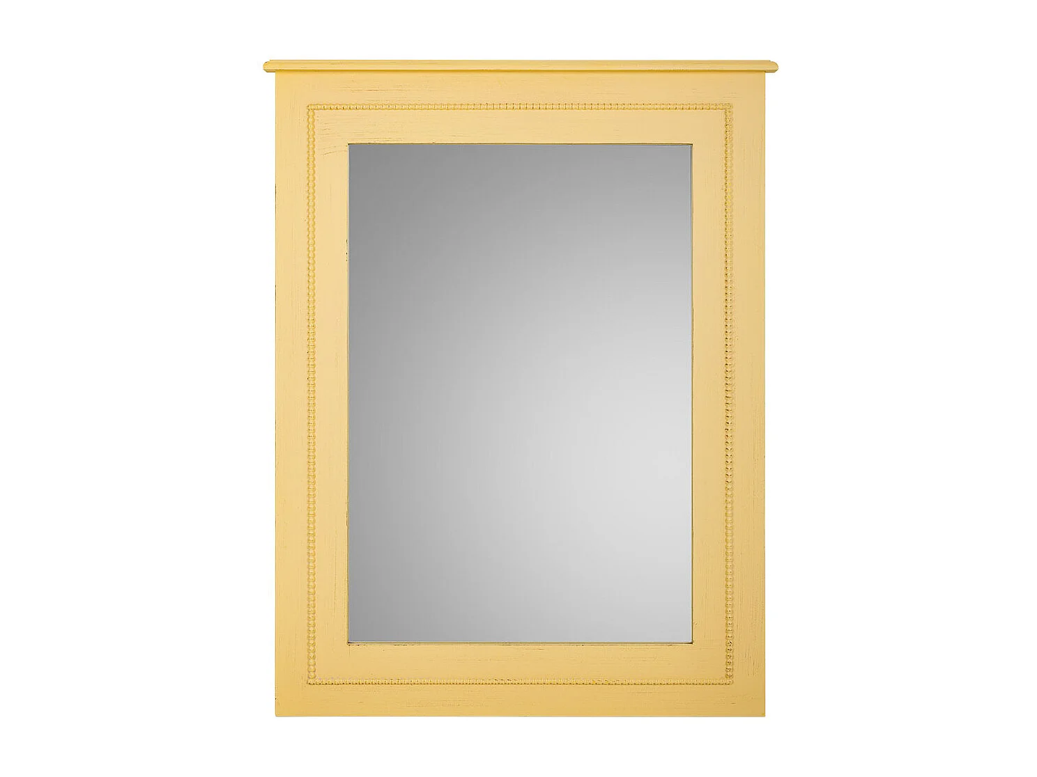 Espejo de madera amarillo 70x03x90