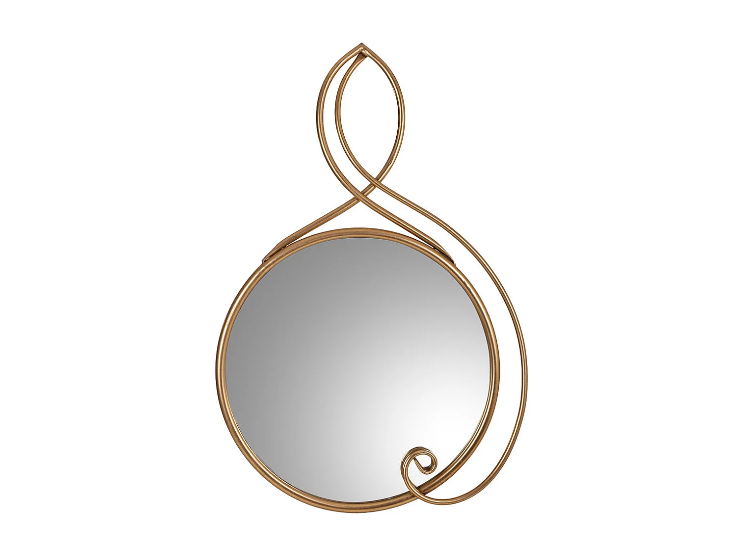 Miroir en métal doré 68x101x4,5h