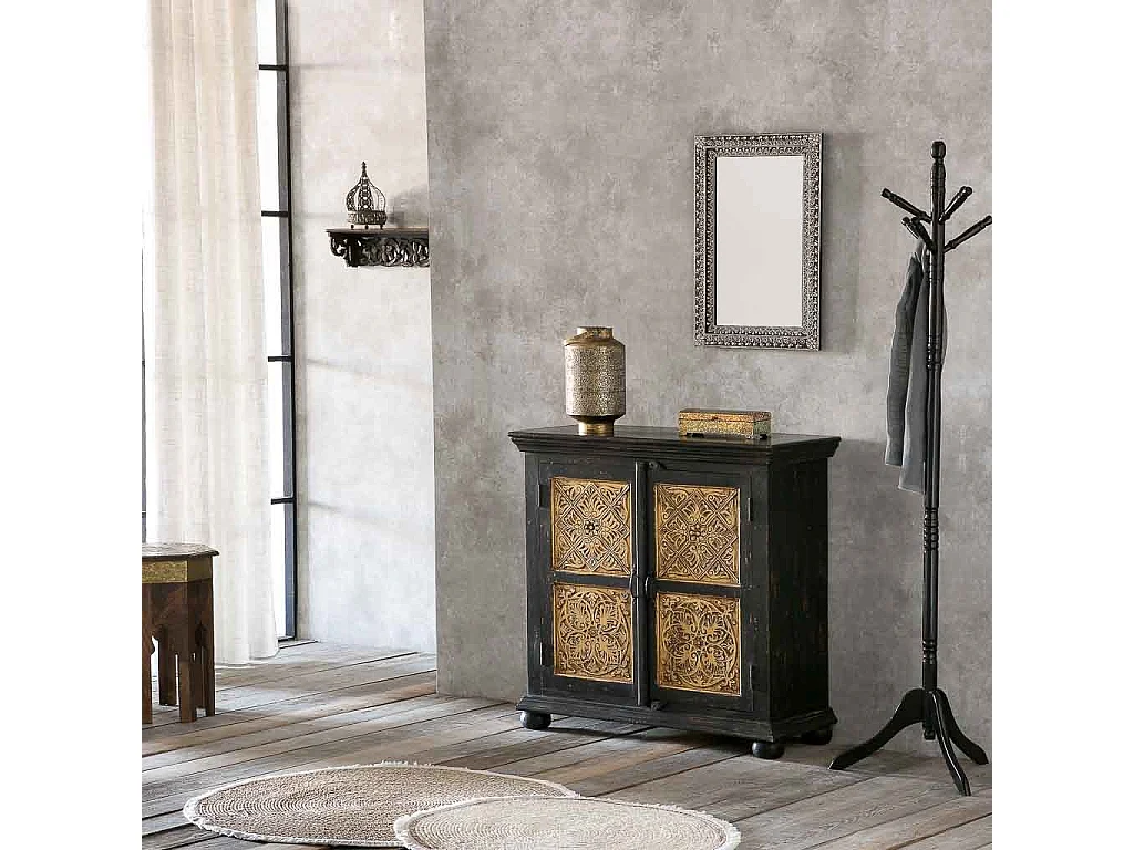 Specchio in legno grigio 42x1x62h