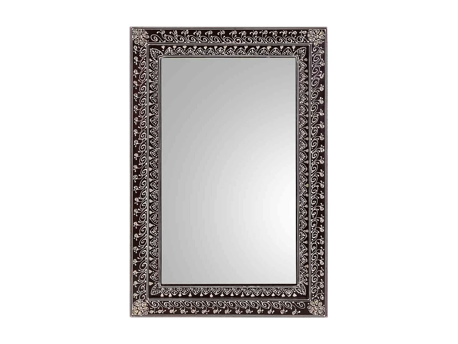 Specchio in legno grigio 42x1x62h