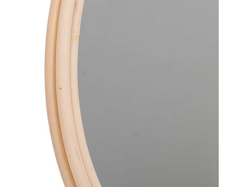 Brauner Bambusspiegel 37/35x02h cm