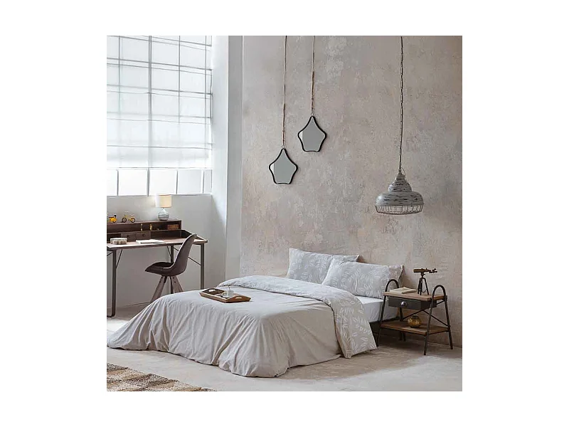 Spiegel aus Metall und braunem Seil, 37 x 3 x 41,5 h cm