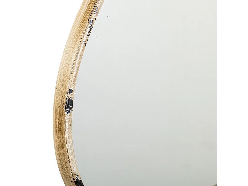 Goldener Metallwandspiegel 34x3x41,5h cm