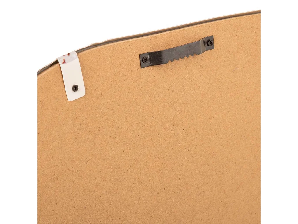 Specchio da parete in metallo marrone 82x72x5h